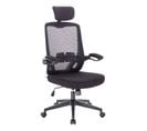 Fauteuil De Bureau Sam Avec Fonction De Bascule Noir En Plastique (60 X 113-122 X 55 Cm)