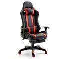 Fauteuil Gaming Gaming Chair Rouge En Polyuréthane (125-153 X 65,5 X 48 Cm)