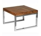 Table D'appoint Bois Massif 60x40x60 cm Bout De Canapé Table De Salon