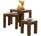 Tables Gigogne Bois Massif Table D'appoint Lot De 3 Table Basse Ensemble