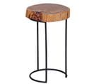 Table D'appoint Bois Massif 28x45x28cm Bout De Canapé Table De Salon