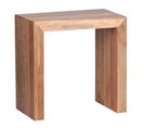 Table D'appoint Bois Massif 60x60x35cm Bout De Canapé Table De Salon