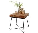 Table D'appoint Bois Massif 45x51x45cm Bout De Canapé Table De Salon