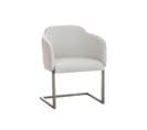 Chaise Magnus Tissu Blanc