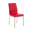 Chaise Colmar En Similciuir Rouge