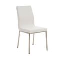 Chaise Colmar Avec Revêtement En Tissu Blanc