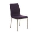 Chaise Colmar Avec Revêtement En Tissu Violet