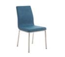 Chaise Colmar Avec Revêtement En Tissu Bleu