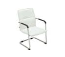 Chaise Visiteur Seattle Similicuir Blanc