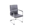 Chaise Visiteur Seattle Similicuir Gris