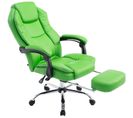 Fauteuil De Bureau Castle Similicuir Vert