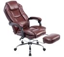 Fauteuil De Bureau Castle Similicuir Bordeaux