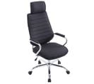 Fauteuil De Bureau Rako Tissu Noir