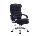 Fauteuil De Bureau Xxl Vancouver Tissu Noir