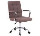 Fauteuil De Bureau Deli Pro Tissu Marron