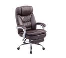 Fauteuil De Bureau Xl Troy Similicuir Marron