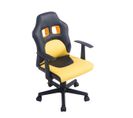 Fauteuil De Bureau Fun Pour Enfants Noir / Jaune