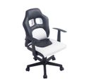 Fauteuil De Bureau Fun Pour Enfants Noir / Blanc