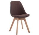 Chaise De Visiteur Borneo V2 Tissu Marron/nature