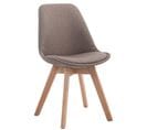 Chaise De Visiteur Borneo V2 Tissu Taupe/nature