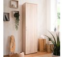 Armoire 1 Porte 6 Niveaux Naturel - Naturel Clair