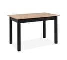 Table Extensible 120/160 Cm Chêne Artisan/noir Coburg - Naturel