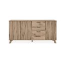 Buffet 3 Portes Et 4 Tiroirs Effet Bois - L175 X H85 Cm