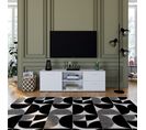 Meuble TV L.160 cm TOLEDO blanc brillant