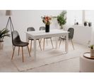 Table avec allonge 140/180 DORA Blanc