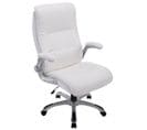 Fauteuil De Bureau Big Villach Similicuir Blanc