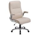 Fauteuil De Bureau Big Villach Similicuir Crème