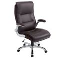 Fauteuil De Bureau Big Villach Similicuir Marron