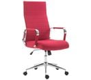 Fauteuil De Bureau Kolumbus Tissu Rouge