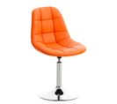 Chaise Lounge Emil En Similicuir Orange