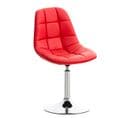 Chaise Lounge Emil En Similicuir Rouge