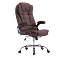 Fauteuil De Chef Thor En Tissu Marron