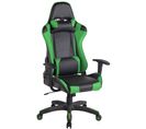 Fauteuil De Bureau Miracle V2 Similicuir Noir / Vert