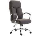 Fauteuil De Bureau Xl Vaud Tissu Gris Foncé