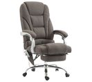 Fauteuil De Bureau Pacific Avec Fonction Massage Tissu Gris Foncé