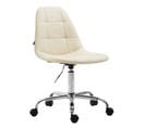 Fauteuil De Bureau Reims Similicuir Crème