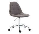 Fauteuil De Bureau Reims Tissu Gris Foncé