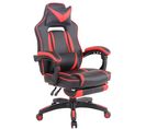 Fauteuil De Bureau Heat En Similicuir Noir / Rouge