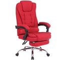 Fauteuil De Bureau Oxygen En Tissu Ou Similicuir Rouge/tissu