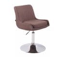 Chaise Lounge Club En Tissu Marron