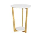 Table Basse Ronde Guéridon Table D'appoint Table Café - 3 Pieds, Fbt52-wn