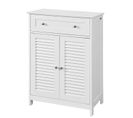 Meuble Bas De Salle De Bain Armoire Toilette Buffet Commode – Blanc, Frg238-w