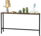 Table Console Table D'appoint Bout De Canapé Table D'entrée Cadre Et 4 Pieds En Fer, Fsb19-n