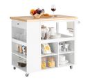 Desserte Sur Roulettes Cuisine Buffet Avec Grand Espace De Rangement, Fkw97-wn