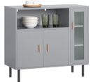 Buffet Placard Dressoir Commode Armoire Multi-rangement, Meuble De Rangement Sur Pieds, Fsb82-hg