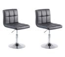 Lot De 2 Chaises Lounge Palma V2 En Similicuir Ajustable Et Pivotant Noir